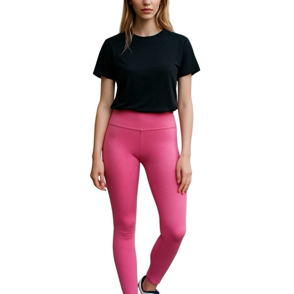 Women Aqua Athletic High Rise 7/8 Leggings - 100% Exclusive Size XS Magenta $78